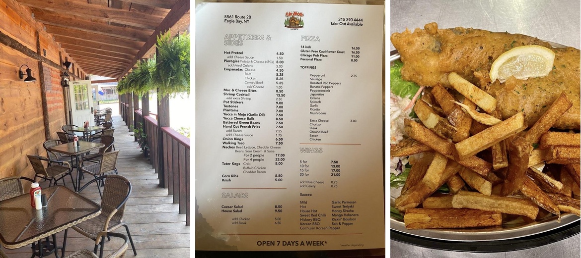 Up North Restaurant Menu