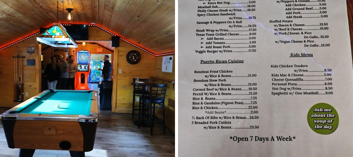 Up North Restaurant Menu