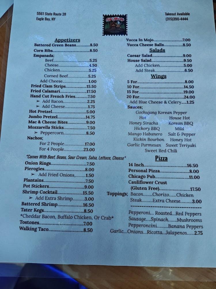 Up North Restaurant Menu image 3